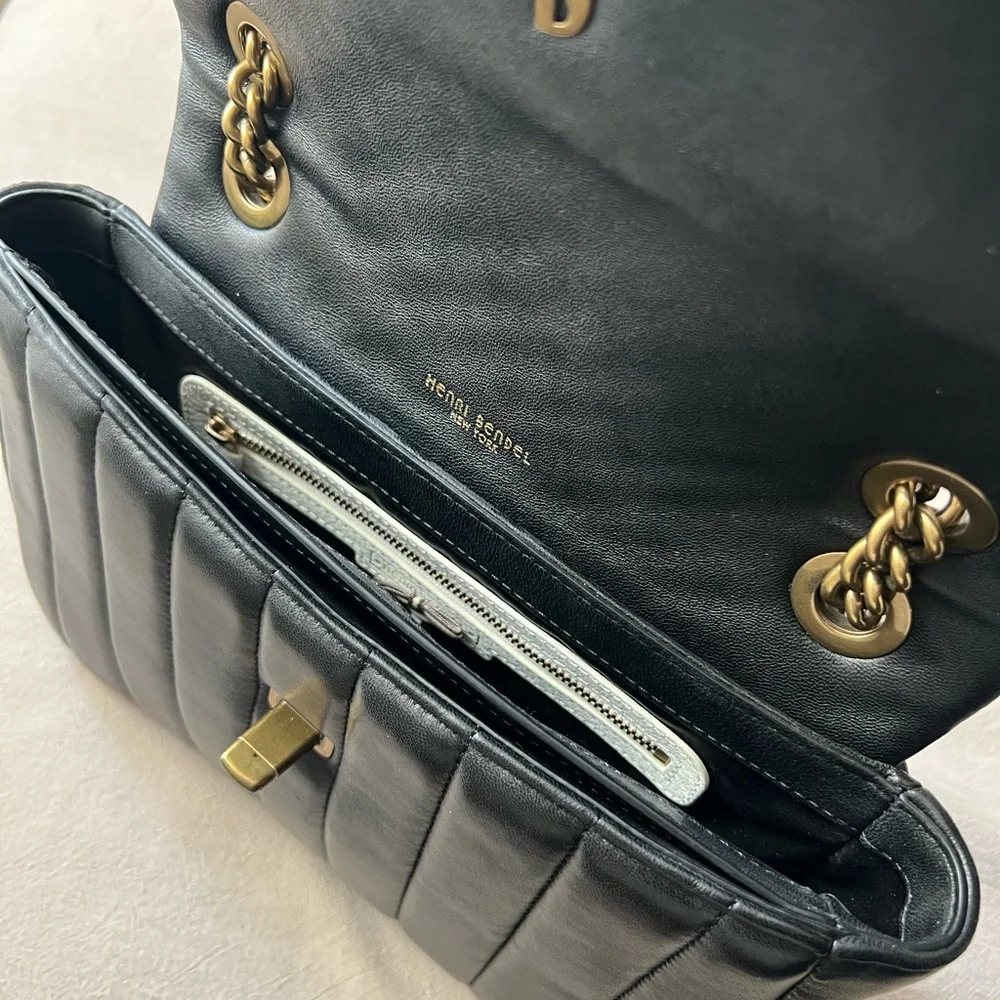 Henri Bendel Leather Crossbody Shoulder Bag - Picture 15 of 16